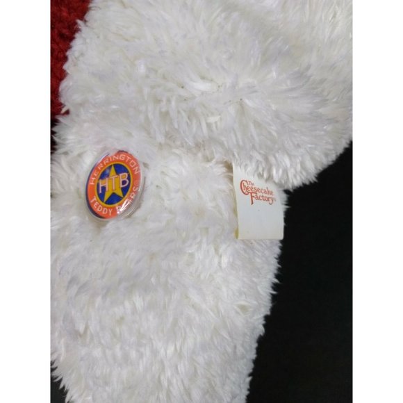 Herrington 14" Plush Teddy Bear Cheesecake Factory Fresh Strawberry w/ Snowman - Picture 4 of 7